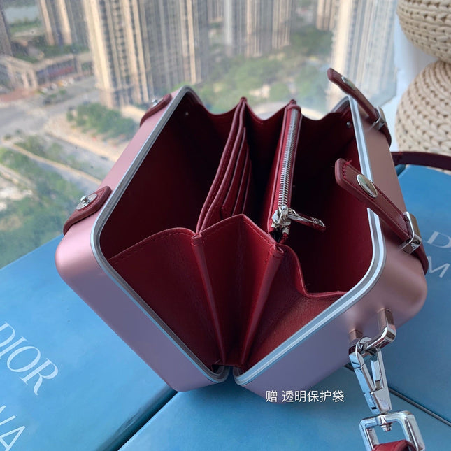 RIMOWA 20 CASE BAG IN LIGHT PINK ALUMINUM MAGNESIUM