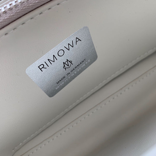 RIMOWA 20 CASE BAG IN GREY ALUMINUM MAGNESIUM