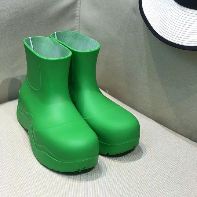 PUDDLE ANKLE BOOT IN EMERALD GREEN RUBBER