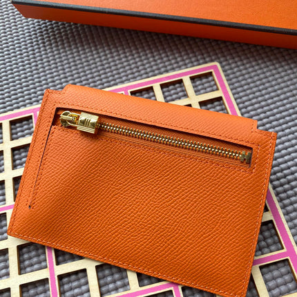 HM Kelly Pocket 13.5 Orange Epsom Ghw