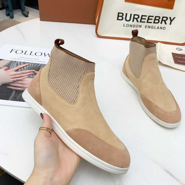 LP CHARMS ANKLE BOOTS BEIGE CASHMERE FABRIC