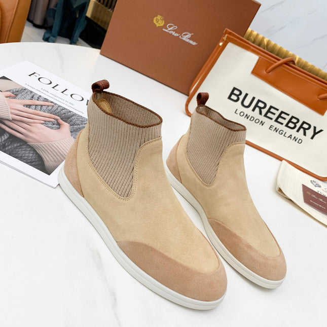 LP CHARMS ANKLE BOOTS BEIGE CASHMERE FABRIC