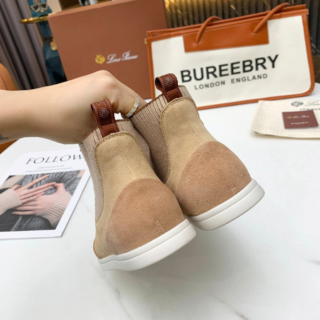 LP CHARMS ANKLE BOOTS BEIGE CASHMERE FABRIC