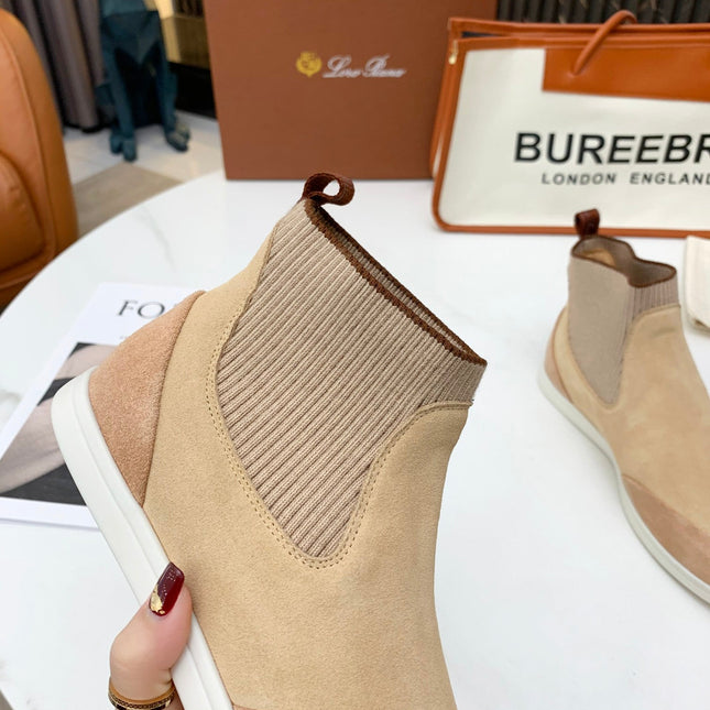 LP CHARMS ANKLE BOOTS BEIGE CASHMERE FABRIC