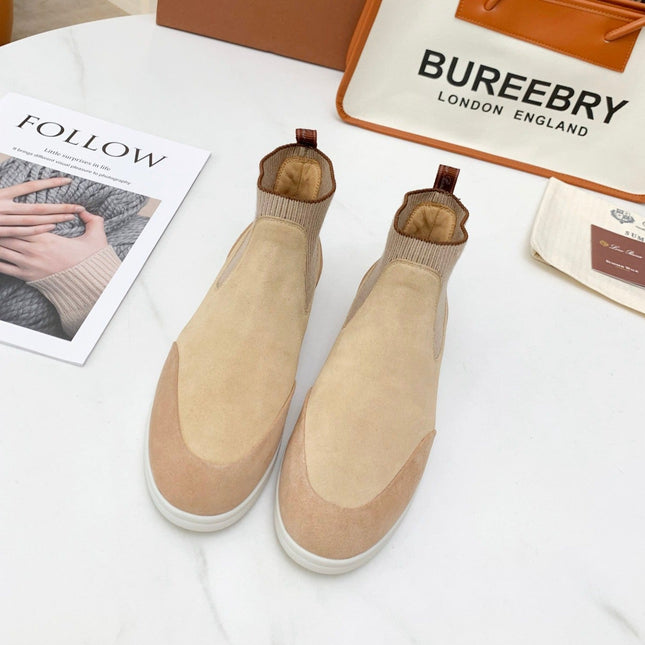 LP CHARMS ANKLE BOOTS BEIGE CASHMERE FABRIC