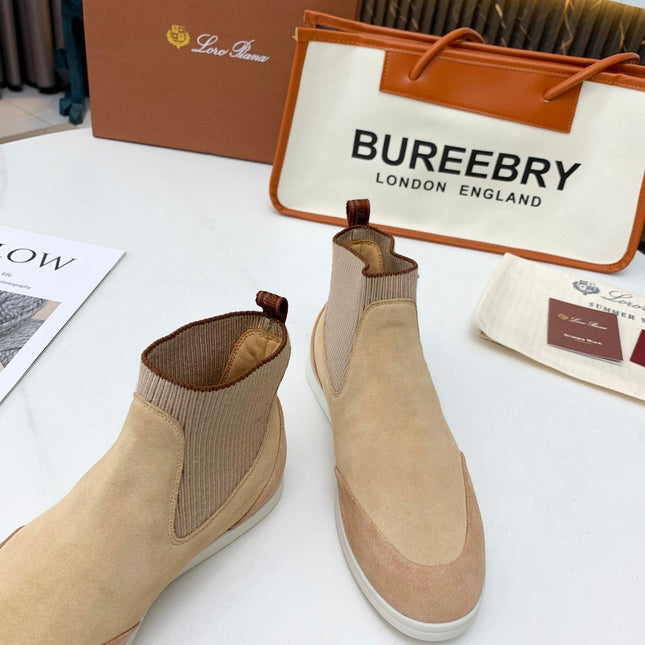LP CHARMS ANKLE BOOTS BEIGE CASHMERE FABRIC