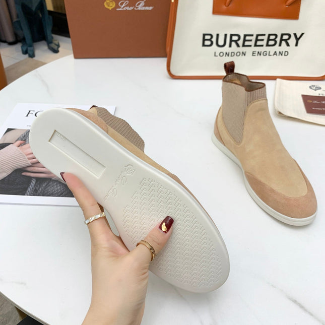 LP CHARMS ANKLE BOOTS BEIGE CASHMERE FABRIC