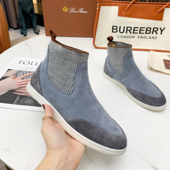 LP CHARMS ANKLE BOOTS GRAY CASHMERE FABRIC