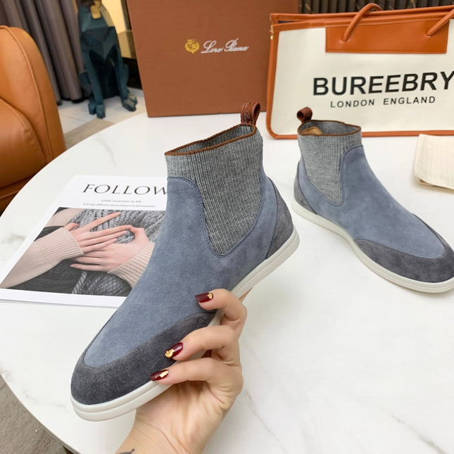 LP CHARMS ANKLE BOOTS GRAY CASHMERE FABRIC