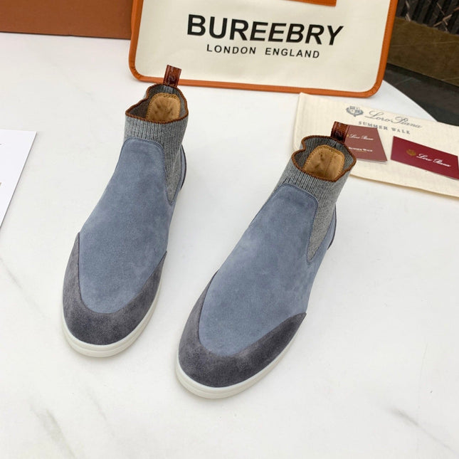 LP CHARMS ANKLE BOOTS GRAY CASHMERE FABRIC