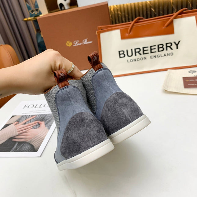 LP CHARMS ANKLE BOOTS GRAY CASHMERE FABRIC