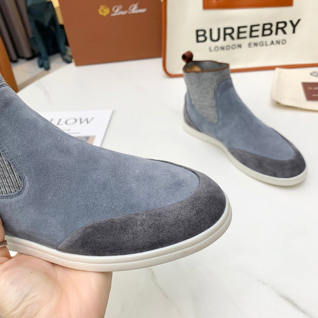LP CHARMS ANKLE BOOTS GRAY CASHMERE FABRIC