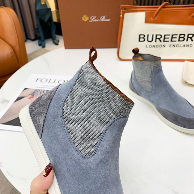 LP CHARMS ANKLE BOOTS GRAY CASHMERE FABRIC