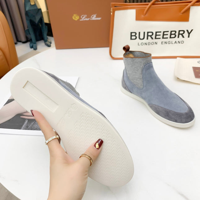 LP CHARMS ANKLE BOOTS GRAY CASHMERE FABRIC