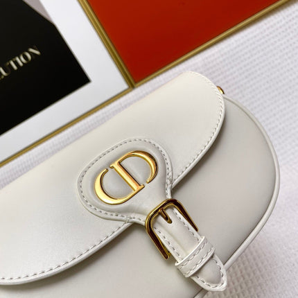 MINI BOBBY EAST-WEST 20 BAG IN WHITE CALFSKIN