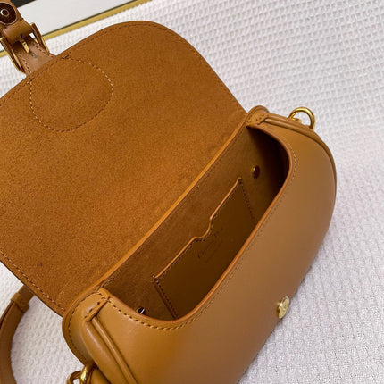 MINI BOBBY EAST-WEST 20 BAG IN CHOCOLATE BROWN CALFSKIN