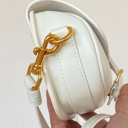 BOBBY EAST-WEST 22 BAG IN WHITE CALFSKIN