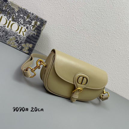 MINI BOBBY EAST-WEST 20 BAG IN BEIGE CREAM CALFSKIN