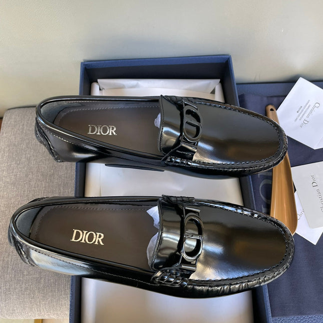 CD ODÉON LOAFER BLACK POLISHED CALFSKIN
