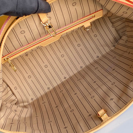 LV 25S GRACEFUL 46 IN BROWN MONOGRAM CANVAS LEATHER TRIM GOLD HARDWARE