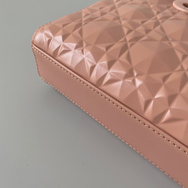 MEDIUM D-JOY BAG 26 IN DESSERT SAND CALFSKIN