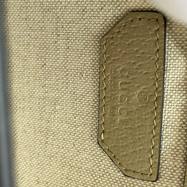 MINI CROSSBODY 20 BAG WITH INTERLOCKING G IN BEIGE CANVAS