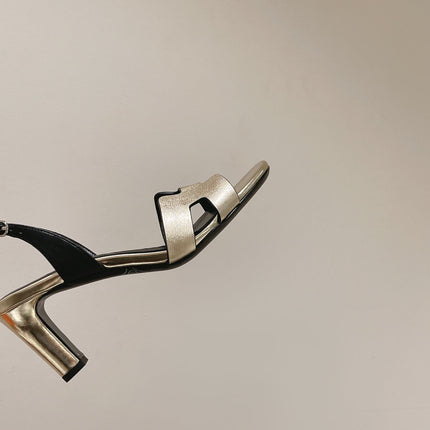 HOLY 75 SANDAL IN OLD GOLD CALFSKIN