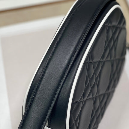 VIBE HOBO 22 BAG IN BLACK CALFSKIN