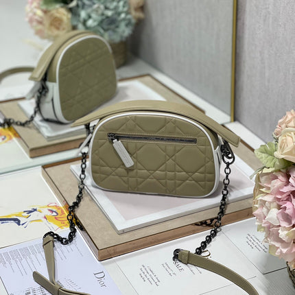 VIBE HOBO 22 BAG IN ECRU BEIGE CALFSKIN