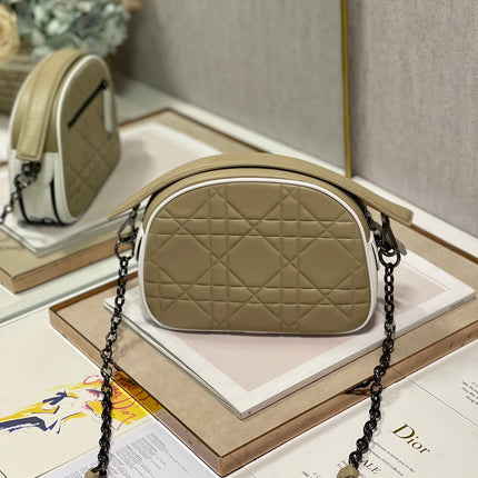 VIBE HOBO 22 BAG IN ECRU BEIGE CALFSKIN