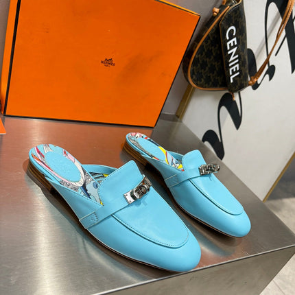 0Z MULE SKY CALFSKIN WITH PATTERN