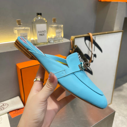 0Z MULE SKY CALFSKIN WITH PATTERN