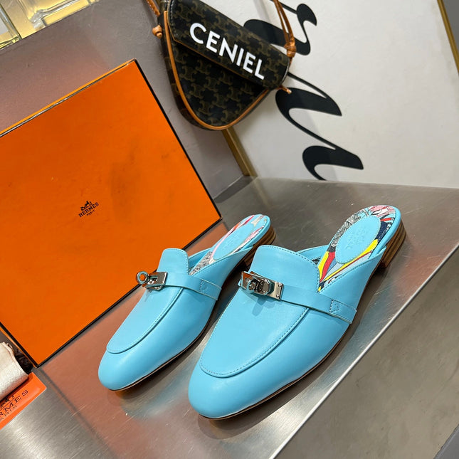 0Z MULE SKY CALFSKIN WITH PATTERN