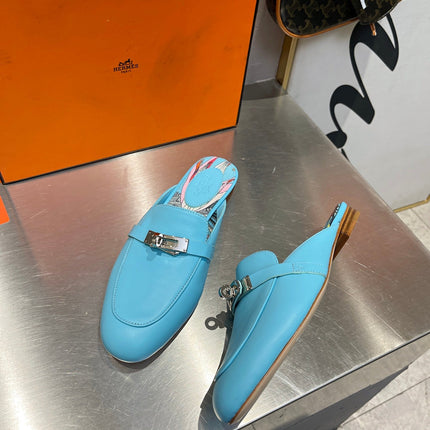 0Z MULE SKY CALFSKIN WITH PATTERN