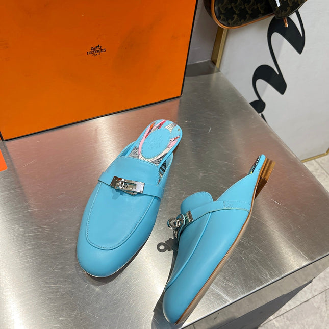 0Z MULE SKY CALFSKIN WITH PATTERN