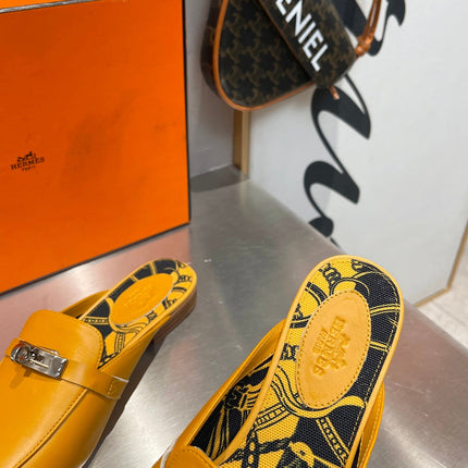 0Z MULE AMBER CALFSKIN WITH PATTERN