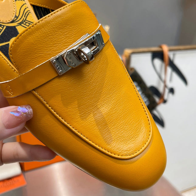 0Z MULE AMBER CALFSKIN WITH PATTERN