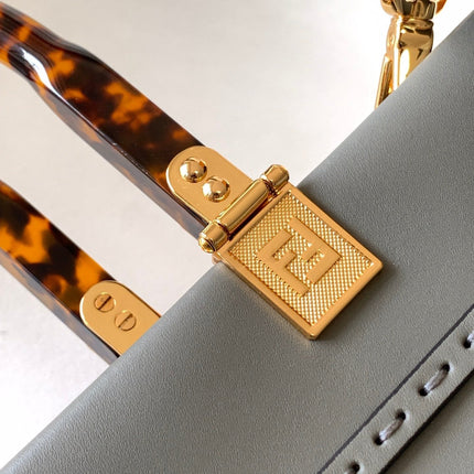 Fend Sunshine Medium Bag 35 Grey Leather