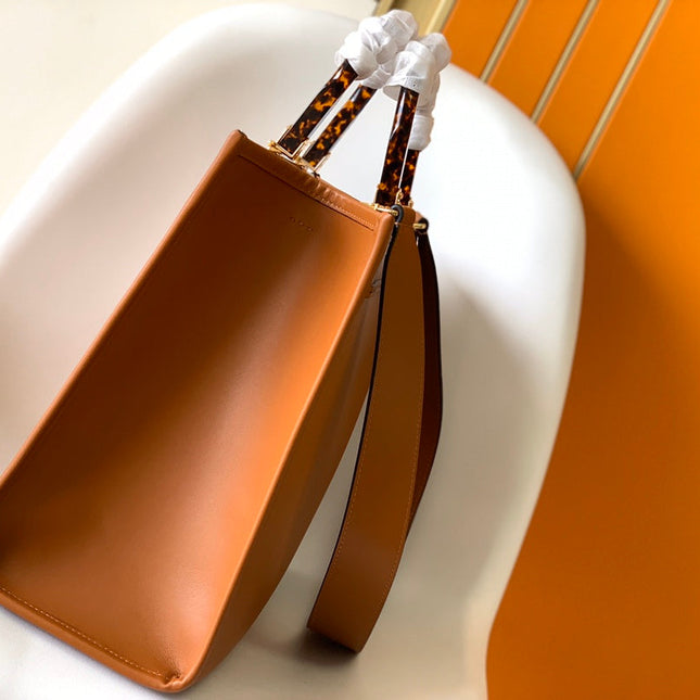 Fend Sunshine Medium Bag 35 Tan Leather
