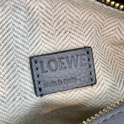 LOE MINI 18 PUZZLE BAG IN GREY CALFSKIN