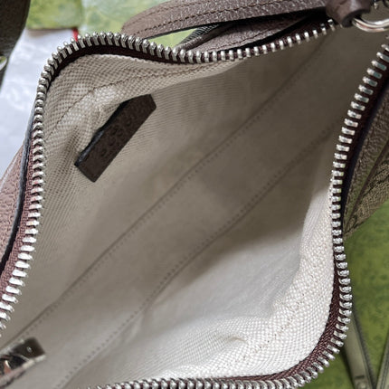 ATTACHE MINI BAG 23 IN BEIGE GG AND BROWN TRIM CALFSKIN