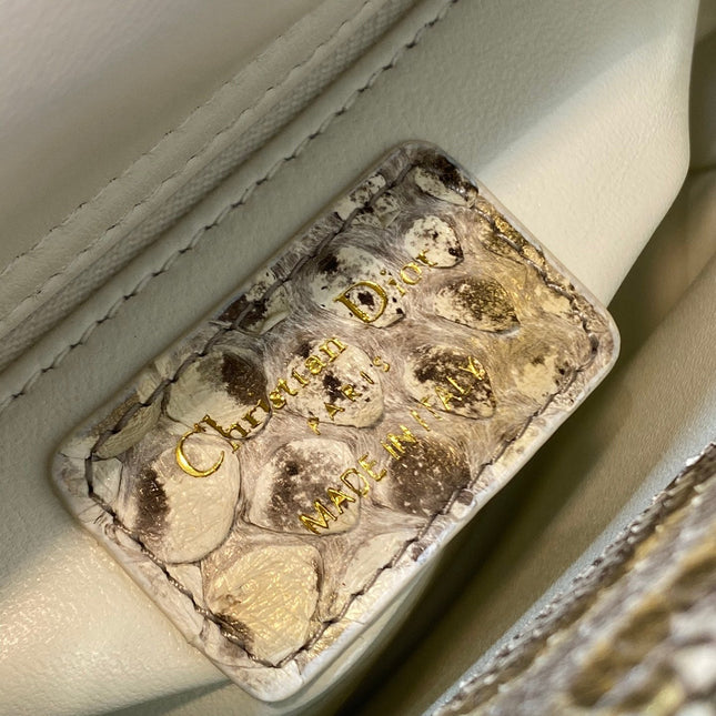MINI LADY 17 BAG IN GOLDEN PYTHON LEATHER