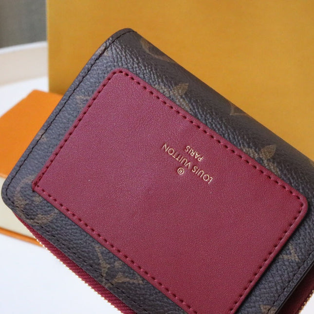 LV 25S LOU WALLET 11 IN FUCHSIA PINK MONOGRAM COATED CALFSKIN
