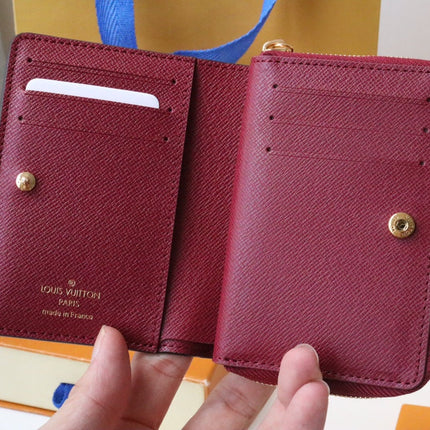 LV 25S LOU WALLET 11 IN FUCHSIA PINK MONOGRAM COATED CALFSKIN