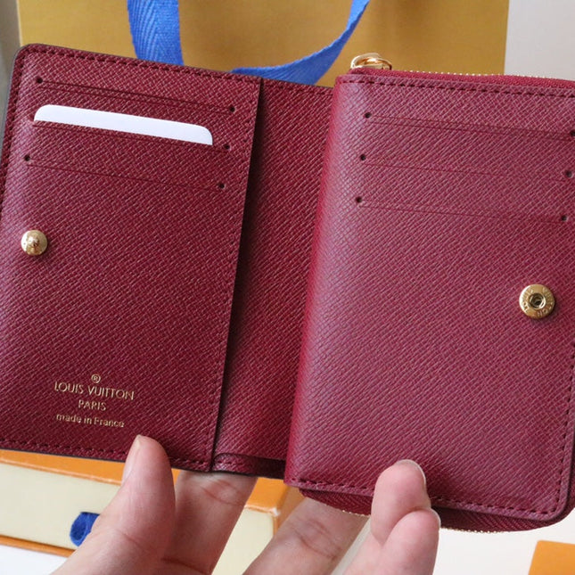 LV 25S LOU WALLET 11 IN FUCHSIA PINK MONOGRAM COATED CALFSKIN