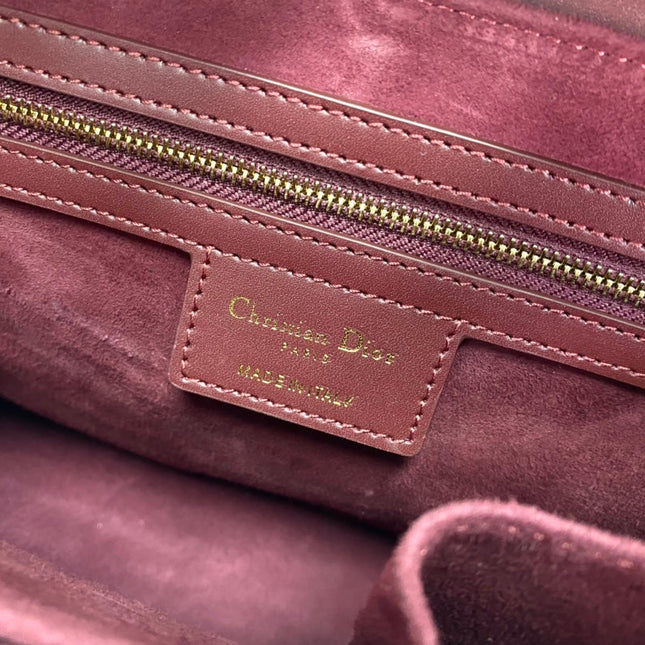 PARISIENNE 30 HANDBAG IN MULBERRY PURPLE SMOOTH CALFSKIN