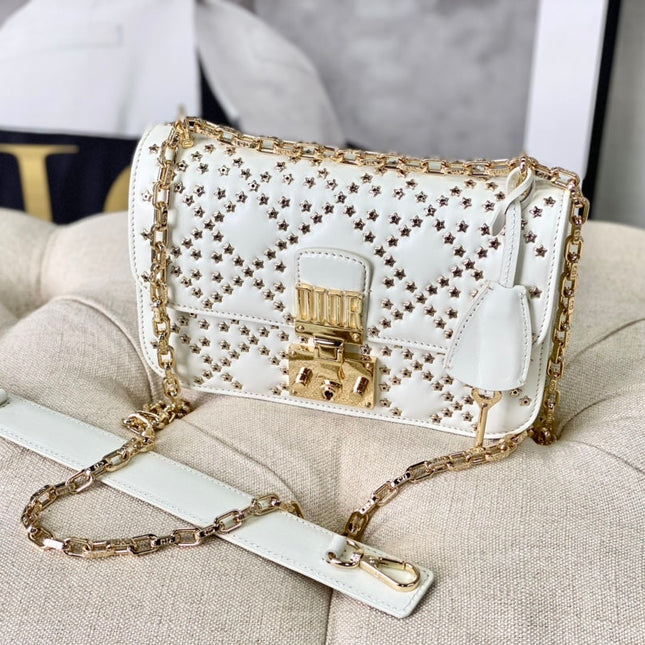 LIMITED BAG 21 IN WHITE LAMBSKIN