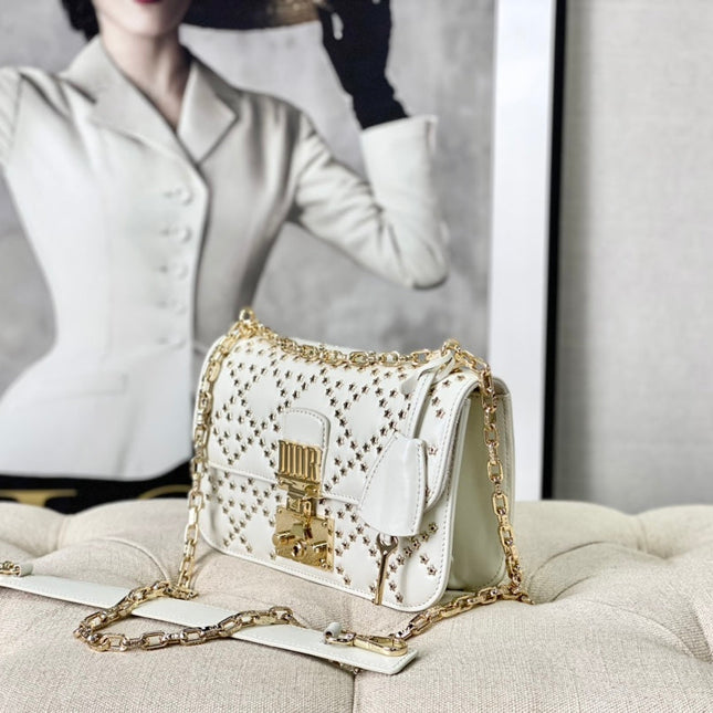 LIMITED BAG 21 IN WHITE LAMBSKIN
