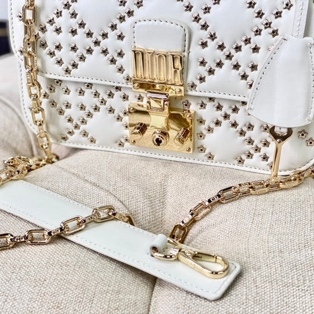 LIMITED BAG 21 IN WHITE LAMBSKIN