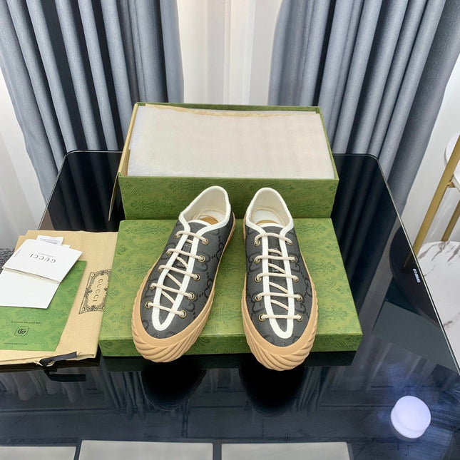 GG UNIQUE SNEAKER THICK-SOLE LEAD CANVAS